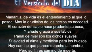 Miniatura del video: El versiculo del dia .com - Proverbios 16 v22-25