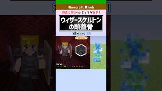 【マイクラ】ウィザースケルトンの頭蓋骨を簡易トラップで集めよう！ #マインクラフト#minecraft