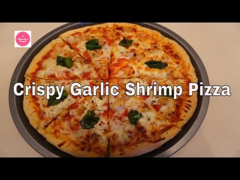 Crispy Garlic Shrimp Pizza
