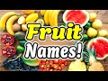 Fruit Names in English with pictures (36 Popular Fruits) [ ForB English Lesson ]