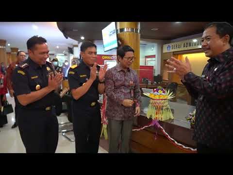 SEKDA BADUNG RESMIKAN PEMBUKAAN LAYANAN BEA DAN CUKAI PADA MAL PELAYANAN PUBLIK KABUPATEN BADUNG