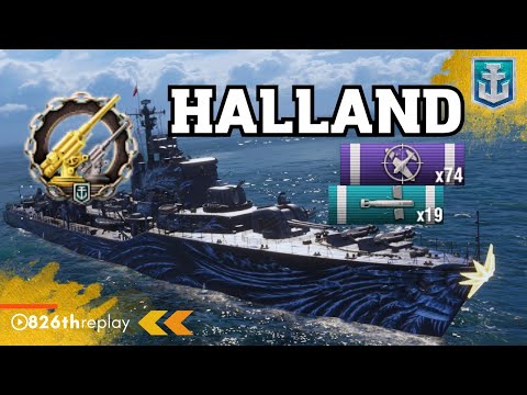HALLAND Destroyer / WoWs / World of Warships #wows #worldofwarships #gaming