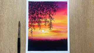 Watercolor Painting Tutorial | Easy Painting Step by Step for Beginners