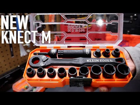 NEW Klein Tools Pass Through Ratchet Socket Set - 65400 KNECT M