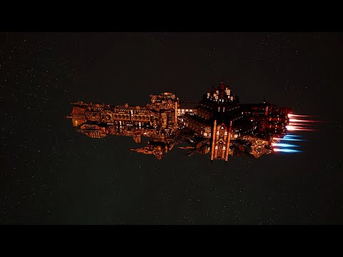 Skalgrim Mod 2021: Fabricator Ark Dominus - AdMech vs Chaos - Battlefleet Gothic Armada 2
