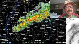 ENHANCED RISK with tornado potential has been added from southeast AR across northern MS/AL, S TN
