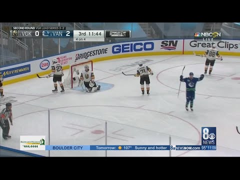 Game 6: Knights get shutout by Canucks 4-0. Decisive game 7 Friday, 6pm