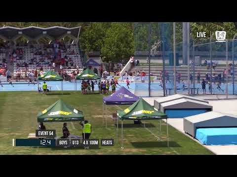 BOYS U13 4X100M HEAT 1 - 2017 SUBWAY STATE RELAY CHAMPIONSHIPS // LAVicTV