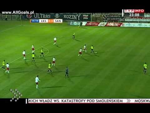 ŁKS Łódź - Sandecja Nowy Sącz Skrót Meczu - Bramki 24.04.2010