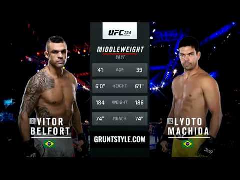 Highlight UFC 224 Vitor Belfort VS Lyoto Machida