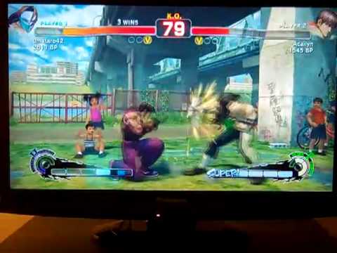 SSF4 - umataro42 vs Acailyn 019 (Vega vs Guy)