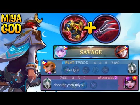 My enemy thinks i'm a Cheater because of this build! | Top 1 Global Miya Savage