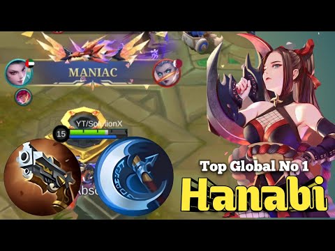 Maniac!! Hanabi Late Game Monster Build #hanabi #mobilelegends #mlbb