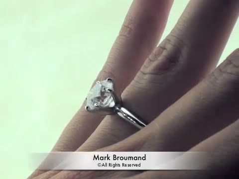 3.58ct Round Brilliant Cut Diamond Engagement Anniversary Ring - Mark Broumand