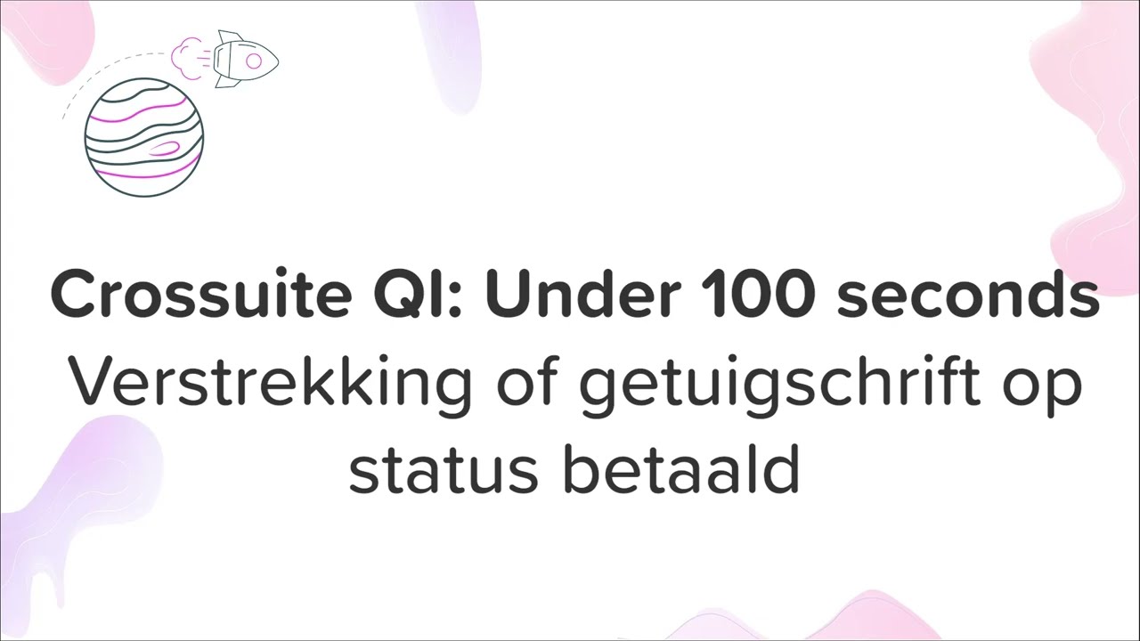 10. Op betaald zetten getuigschrift of verstrekking