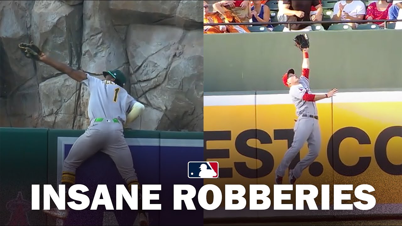 INCREDIBLE Home Run Robberies! (Denzel Clarke's grab & similar from Mike Trout, Ken Griffey Jr.)