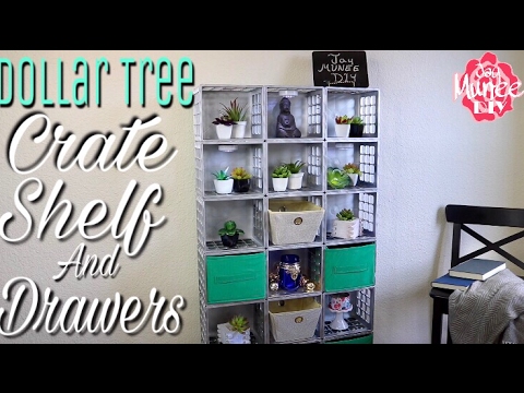 Dollar Tree Diy Crate Shelves and Drawers