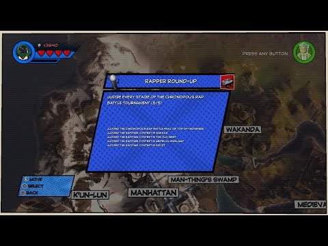 Lego Marvel Superheroes 2 - Challenge #18 - Rapper Round-up - Free Roam Mode!!