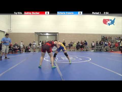 FILA Junior 72 kg / 158.5 lbs. - Audrey Bucher vs. Victoria Francis