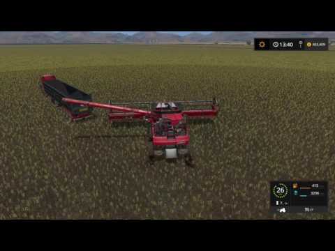 Longest time taken to harvest one field ever!!!Farming Simulator 2017-Mustang valley ranch