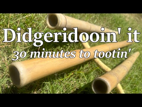 Bamboo Didgeridoo - how I quickly make one