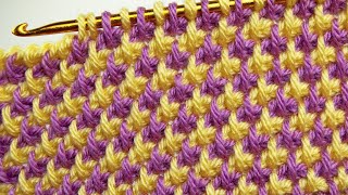 Amazing 💯 Super Simple Tunisian Crochet Baby Blanket vest Ganchillo tunecino