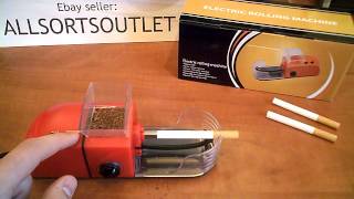How to use the Electric Cigarette/Tobacco Rolling Machine available from Ebay seller Allsortsoutlet