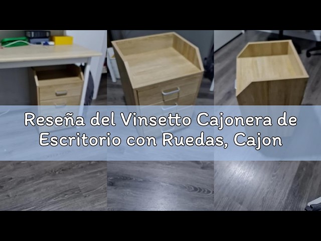 Vídeo relacionado con Inter Link - Cajonera con ruedas y cajones, fija - Cajonera 4 Blanco - Pronti