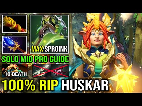 How to 100% DELETE Huskar Mid with First Item Scepter Enchantress Annoying Sproink Dota 2