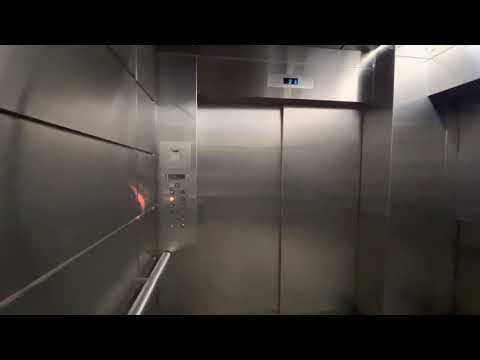 EPIC MOTOR!!! MASSIVE 3 DOOR Montgomery Hydraulic Elevator/Lift @ ASU Art Museum Tempe AZ