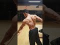 Posing practice routine at Gym