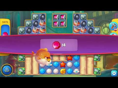 Fishdom 5878 Hard Level - 20 moves - NO BooSTERS