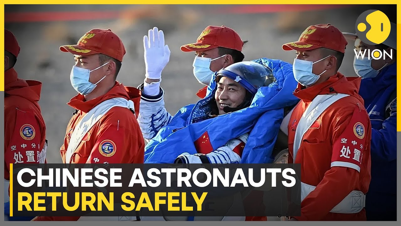 Stranded Chinese Astronauts Return to Earth Safely After Suspected Debris Strike Delays | WION News