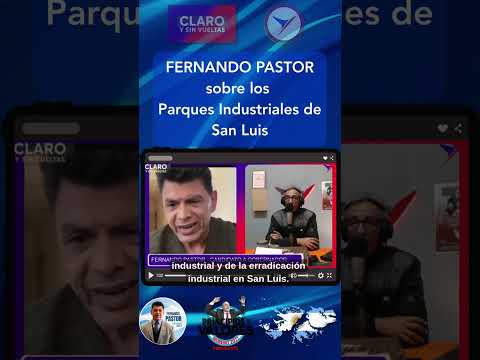 FERNANDO PASTOR SOBRE LOS PARQUES INDUSTRIALES