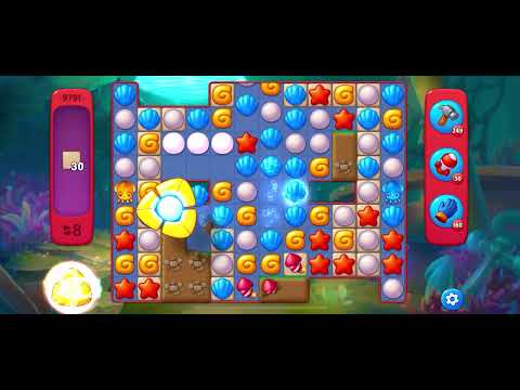 Fishdom Hard level 9791 no boosters フィッシュダム ハード