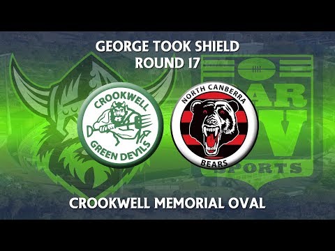2018 Canberra RL George Tooke Shield - Crookwell Green Devils v North Canberra Bears