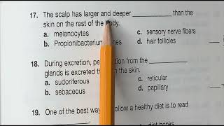 Cosmetology Written Exam Review Chapter 7 Skin Structure Growth & Nutrition