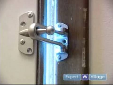 Installing a door security guard lock