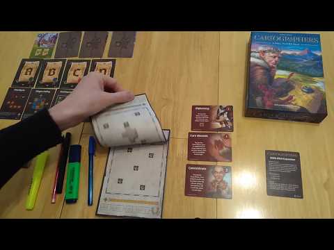 Cartographers mini expansion how to setup play and review plus solo playthrough