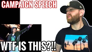 [Industry Ghostwriter] Reacts to: Eminem- Campaign Speech (Reaction)-Guys, you’re going to kill me!