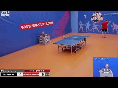 Захаров Ян 2-3 Дейнега Максим Турнир Восток 4  WINCUP  10.09.21 Прямая трансляция Зал1