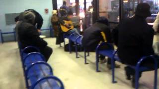 The drunk man at the lextran station.