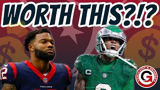 Is Texans WR Nico Collins worth what the Eagles paid Devonta Smith?