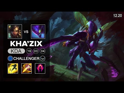 Kha'Zix vs Nidalee Jungle - EUW Challenger - Patch 12.20 Season 12