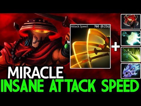 Miracle- [Juggernaut] Insane Attack Speed Madness Omnislash 4 Hit/sec 7.21 Dota 2