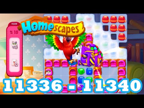 Homescapes Level 11336 - 11340 HD 3 - match puzzle Gameplay | android | IOS | 11307 | 11308 | 11309