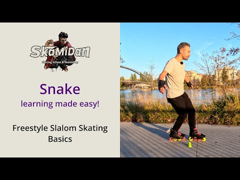 How to Snake | Learnig Made Easy! Inline Freestyle Slalom Skating Beginners | Basics from Scratch