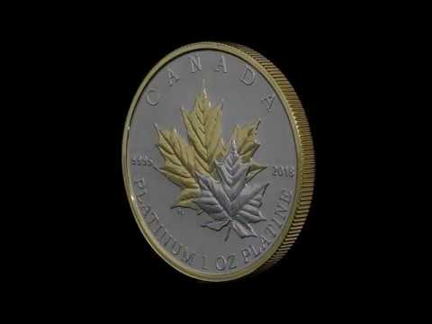 1 oz. 99.999% Pure Gold 2-Coin Set - Enchanting Maple Leaves