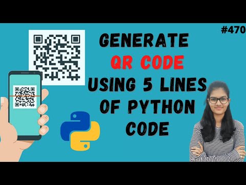 Generate Qrcode Using 5 Lines Of Python Code Python Project For Beginners Python Project Tutorial