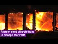 Grote brand verwoest manege in Doorwerth, alle paarden gered